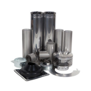 Vent Stack Kit, 8" Stainless Steel